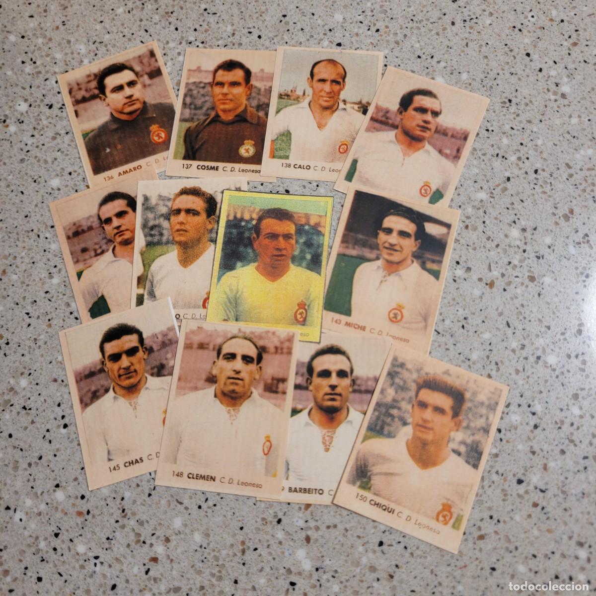 Cromos de f&uacute;tbol: LOTE 12 CROMOS CULTURAL LEONESA RUIZ ROMERO 1955 LEER COMENTARIOS
