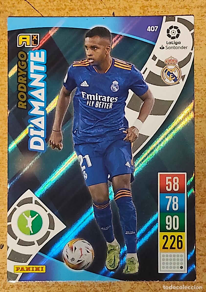 Fu&szlig;ball-Sticker: ADRENALYN XL 2021 2022 21 22 PANINI RODRYGO 407 DIAMANTE REAL MADRID COLECCI&Oacute;N LIGA ALBUM
