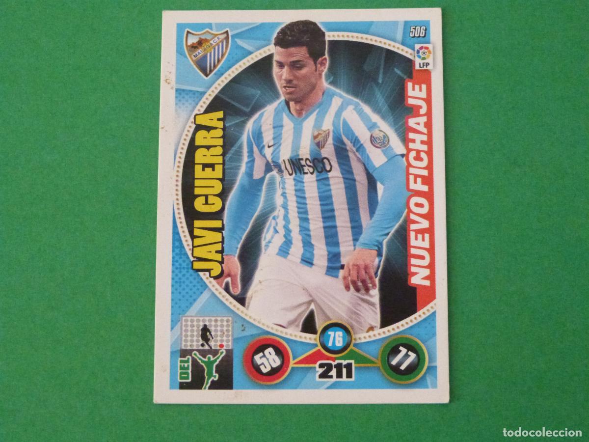Fu&szlig;ball-Sticker: TRADING CARD FUTBOL JAVI GUERRA MALAGA C.F. N&ordm; 506 LIGA ADRENALYN XL 2014-2015/14-15