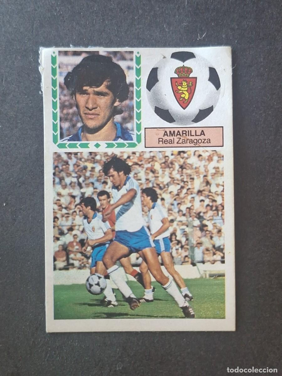 Fu&szlig;ball-Sticker: L5 AMARILLA REAL ZARAGOZA LIGA ESTE 1983 1984 83 84 DESPEGADO RECUPERADO