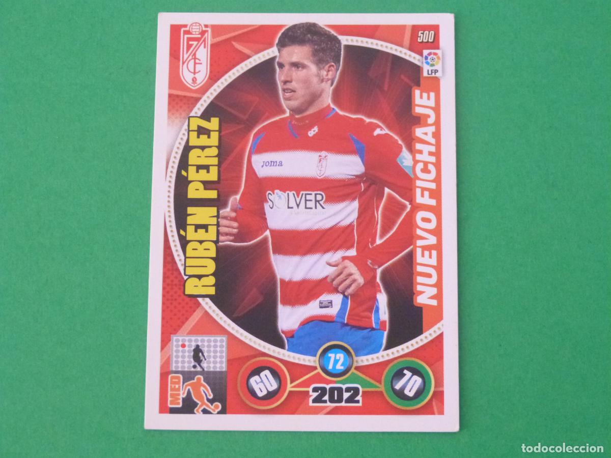 Cromos de f&uacute;tbol: TRADING CARD FUTBOL RUBEN PEREZ GRANADA C.F. N&ordm; 500 LIGA ADRENALYN XL 2014-2015/14-15
