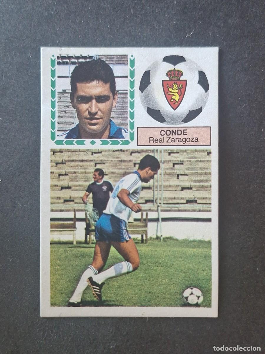Cromos de f&uacute;tbol: L5 CONDE REAL ZARAGOZA LIGA ESTE 1983 1984 83 84 DESPEGADO RECUPERADO