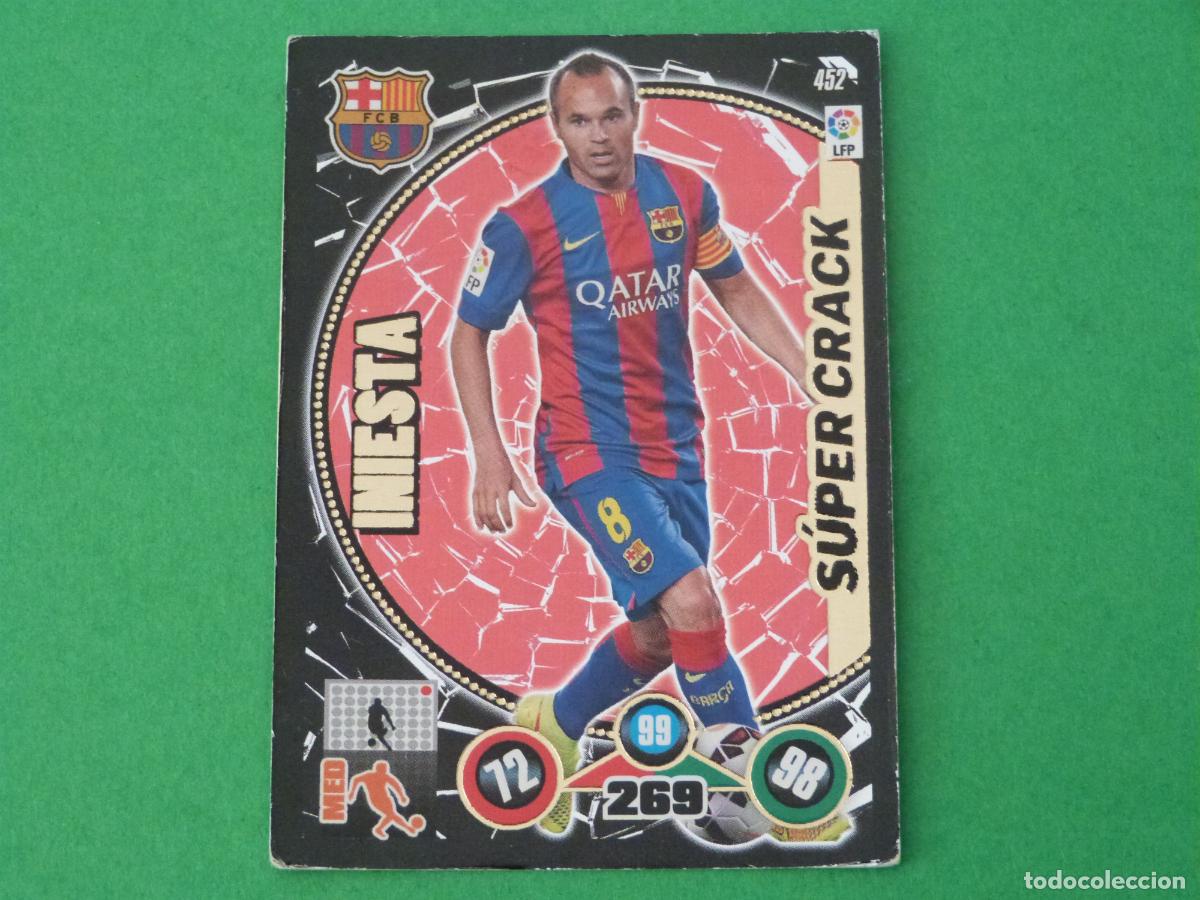 Cromos de f&uacute;tbol: TRADING CARD FUTBOL INIESTA F.C. BARCELONA N&ordm; 452 LIGA ADRENALYN XL 2014-2015/14-15