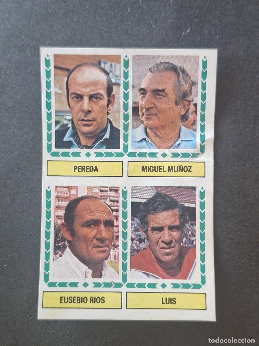 Cromos de f&uacute;tbol: L5 PEREDA - MIGUEL MU&Ntilde;OZ - EUSEBIO RIOS - LUIS LIGA ESTE 1983 1984 83 84 DESPEGADO RECUPERADO