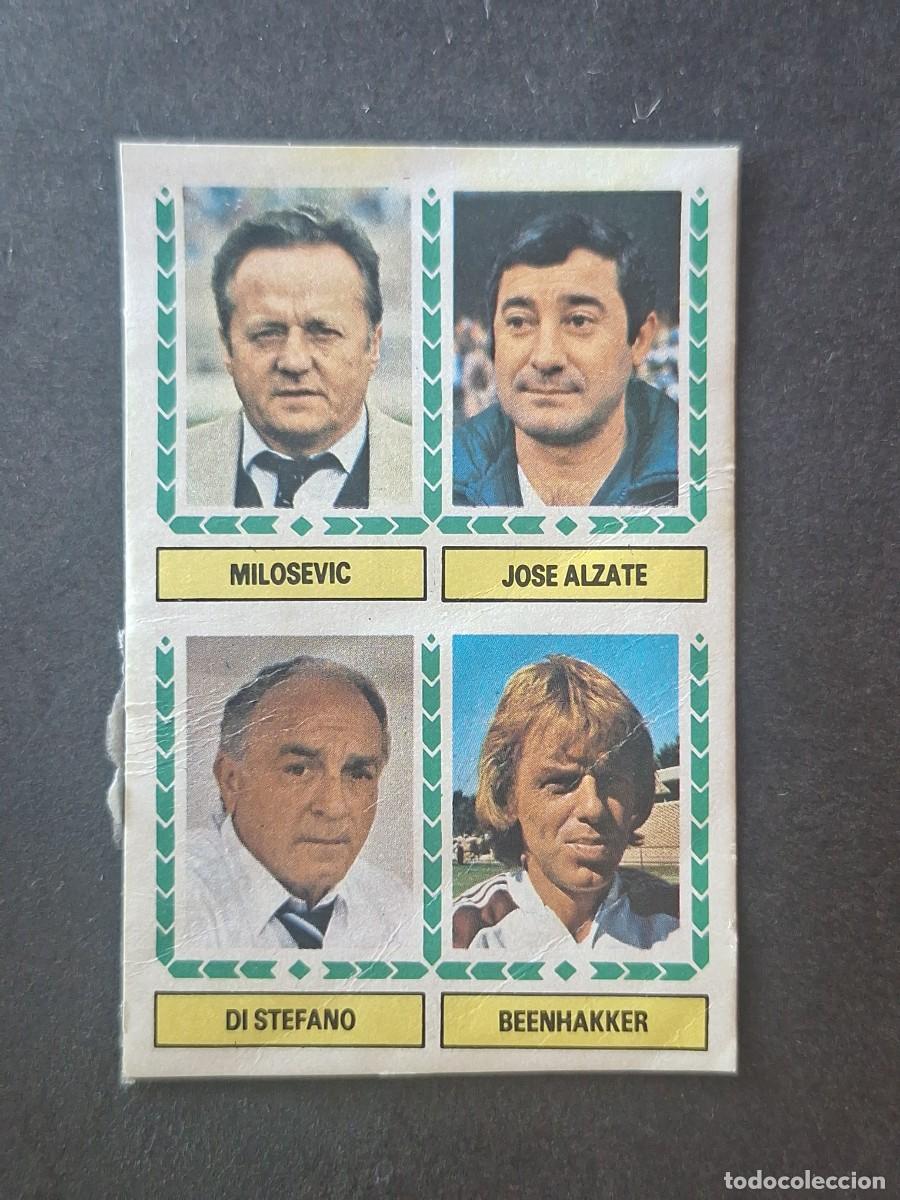 Cromos de f&uacute;tbol: L5 MILOSEVIC - JOSE ALZATE - DI STEFANO - BEENHAKKER LIGA ESTE 1983 1984 83 84 DESPEGADO RECUPERADO