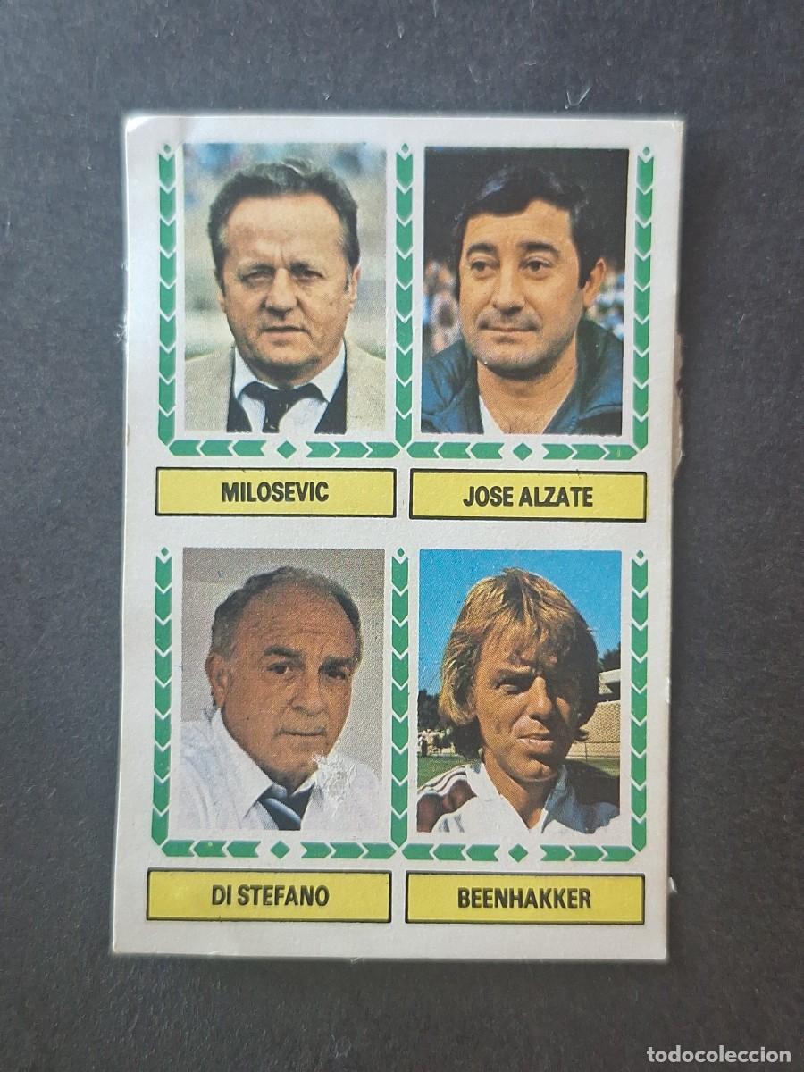 Cromos de f&uacute;tbol: L5 MILOSEVIC - JOSE ALZATE - DI STEFANO - BEENHAKKER LIGA ESTE 1983 1984 83 84 DESPEGADO RECUPERADO