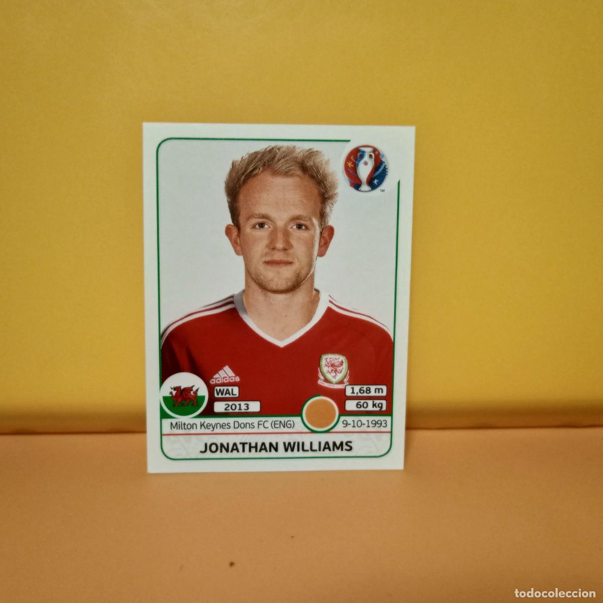 Figurine di Calcio: PANINI EURO 2016 FRANCE; EUROCOPA FRANCIA: GALES JONATHAN WILLIAMS 193