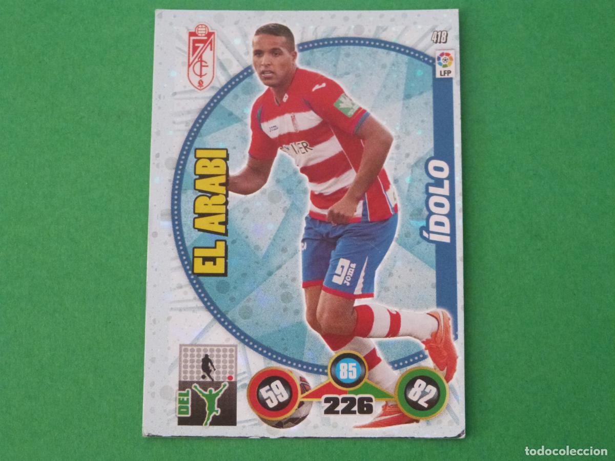 Figurine di Calcio: TRADING CARD FUTBOL EL ARABI GRANADA C.F. N&ordm; 418 LIGA ADRENALYN XL 2014-2015/14-15
