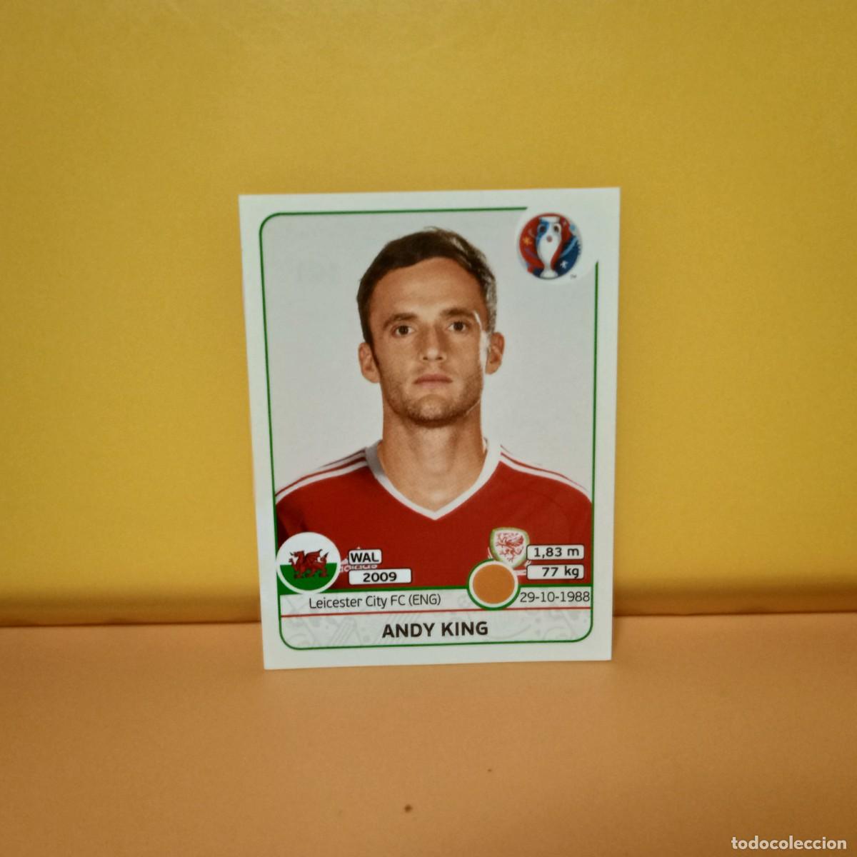 Cromos de f&uacute;tbol: PANINI EURO 2016 FRANCE; EUROCOPA FRANCIA: GALES ANDY KING 191
