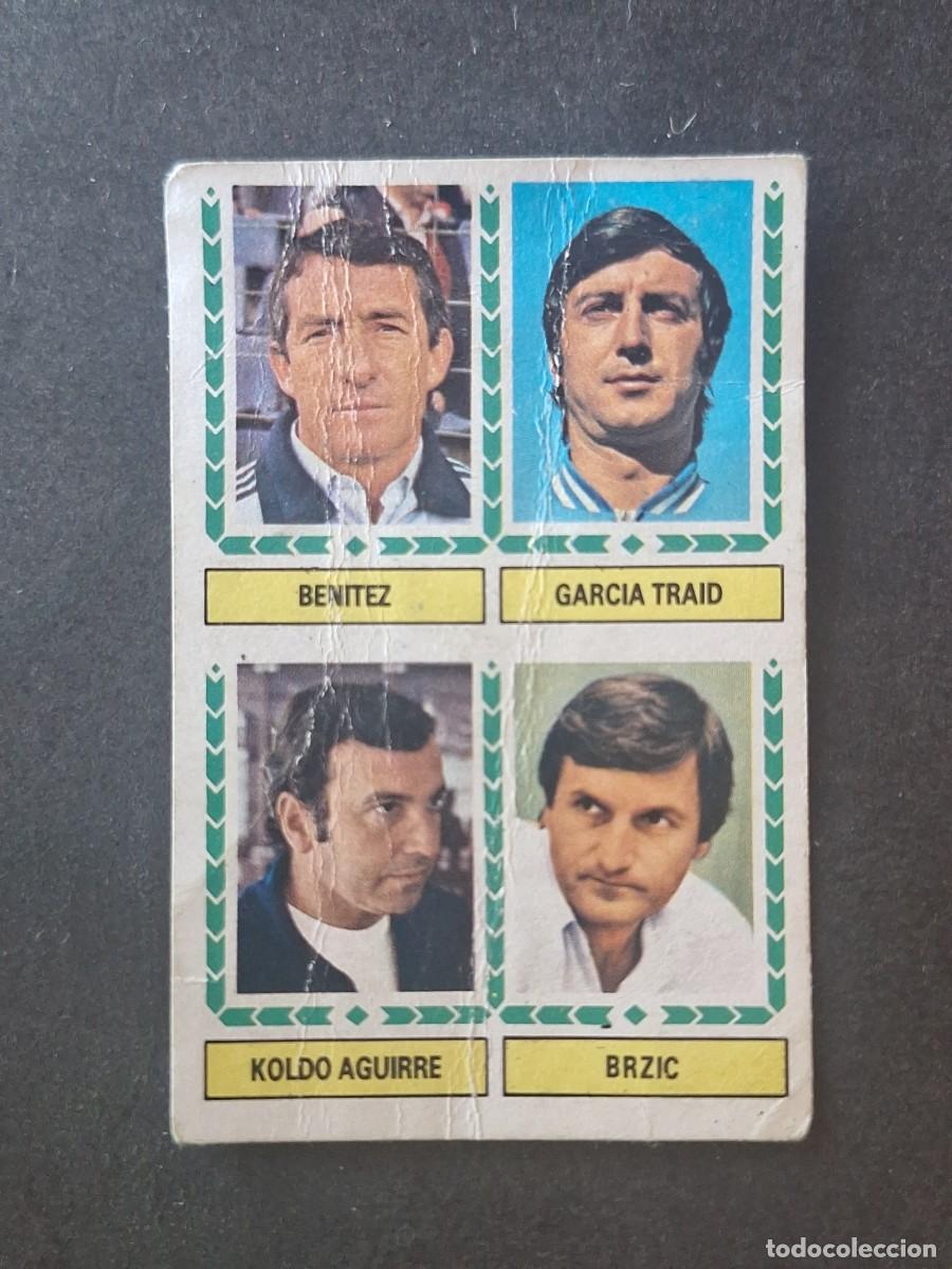 Cromos de f&uacute;tbol: L5 BENITEZ - GARCIA TRAID - KOLDO AGUIRRE - BRZIC LIGA ESTE 1983 1984 83 84 DESPEGADO RECUPERADO