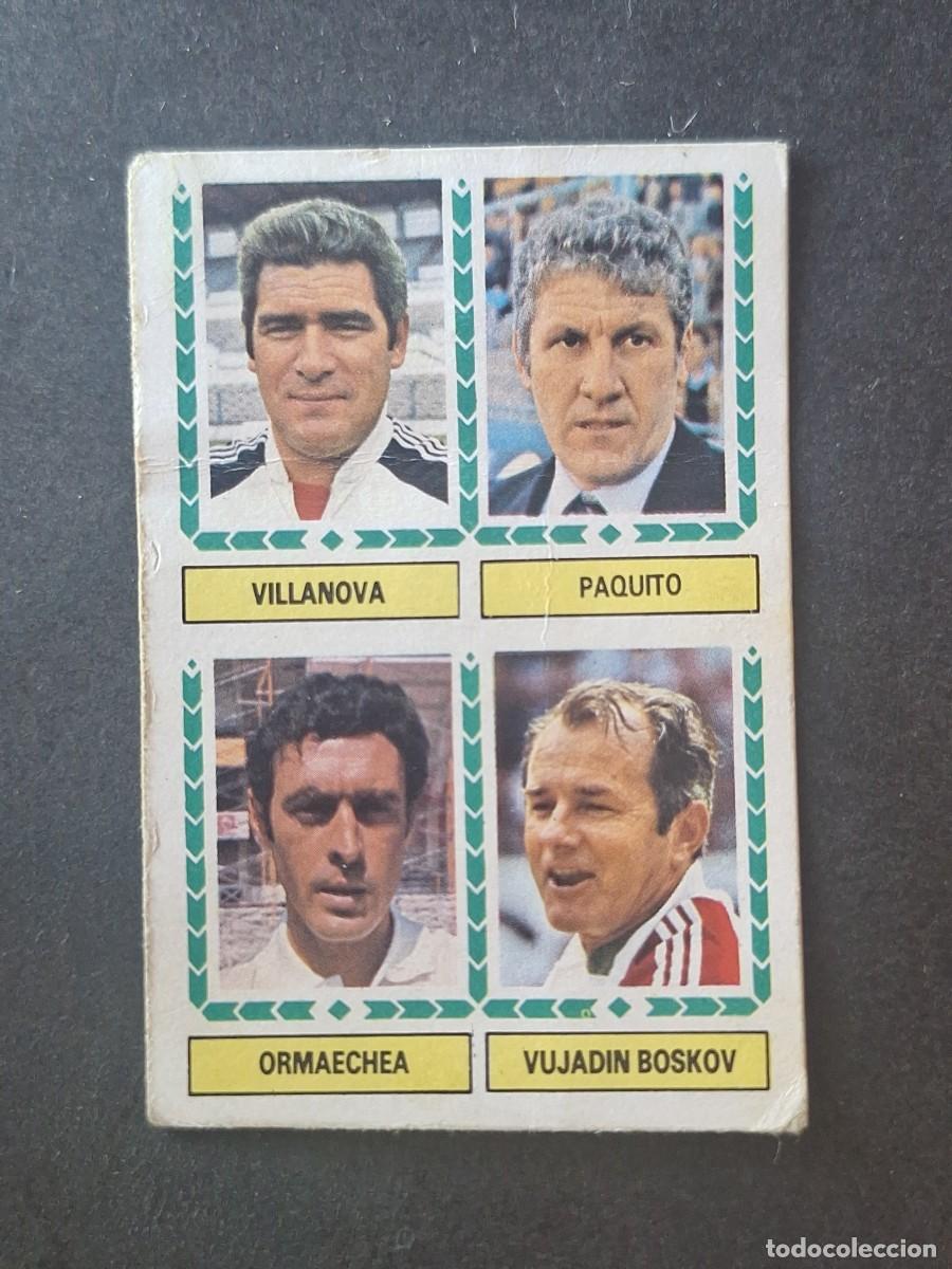 Cromos de f&uacute;tbol: L5 VILLANOVA - PAQUITO - ORMAECHEA - VUJADIN BOSKOV LIGA ESTE 1983 1984 83 84 DESPEGADO RECUPERADO