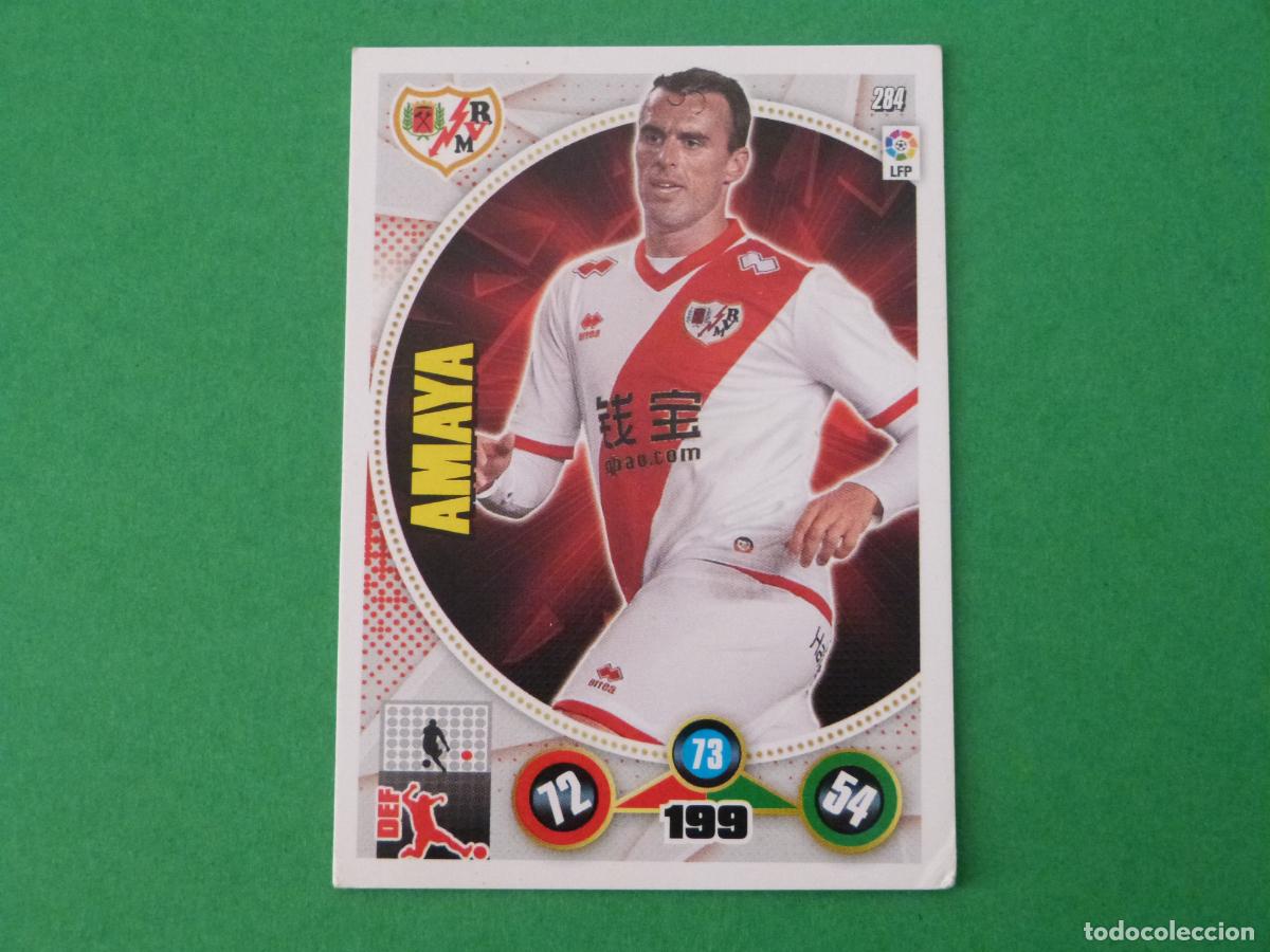Cromos de f&uacute;tbol: TRADING CARD FUTBOL AMAYA RAYO VALLECANO N&ordm; 284 LIGA ADRENALYN XL 2014-2015/14-15