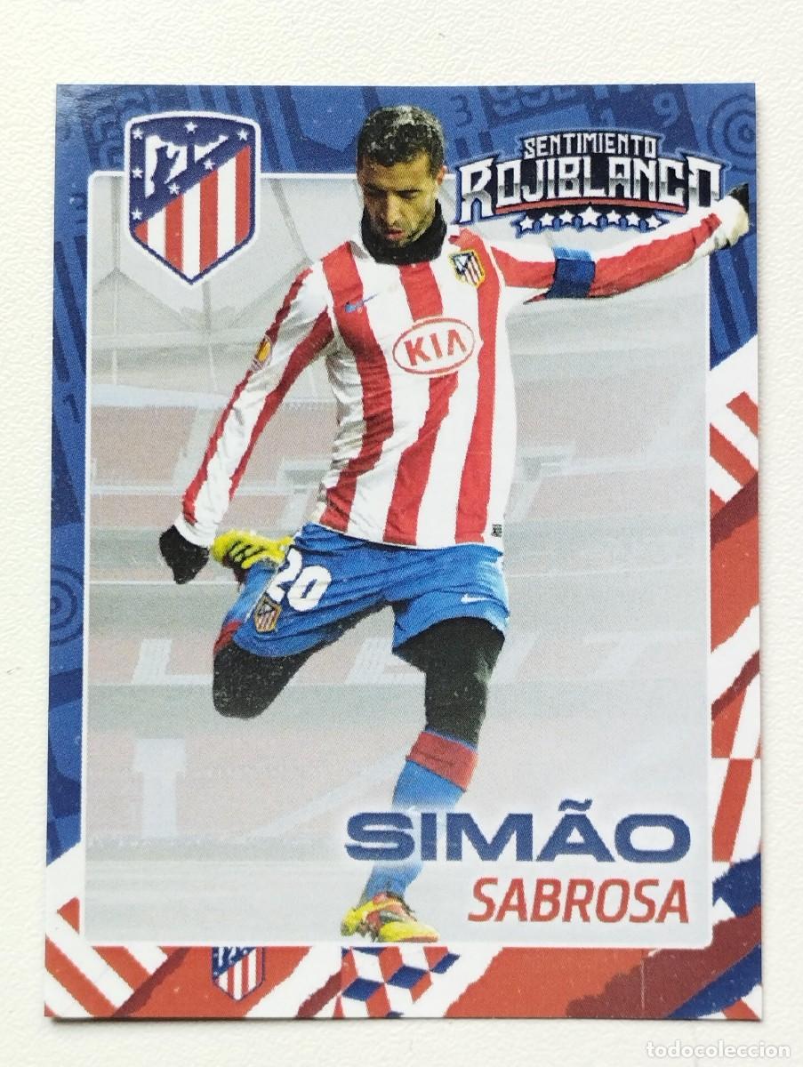 Fu&szlig;ball-Sticker: CROMO ATLETICO DE MADRID - SENTIMIENTO ROJIBLANCO - CENTROCAMPISTAS - SIMAO SABROSA