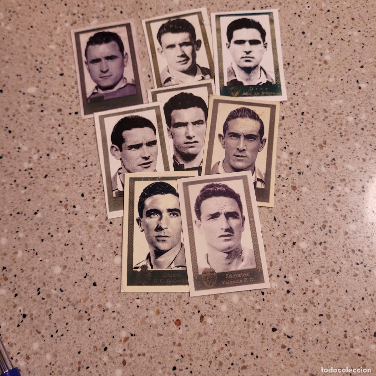 Cromos de f&uacute;tbol: LOTE 8 CROMOS DE RUIZ ROMERO 1954