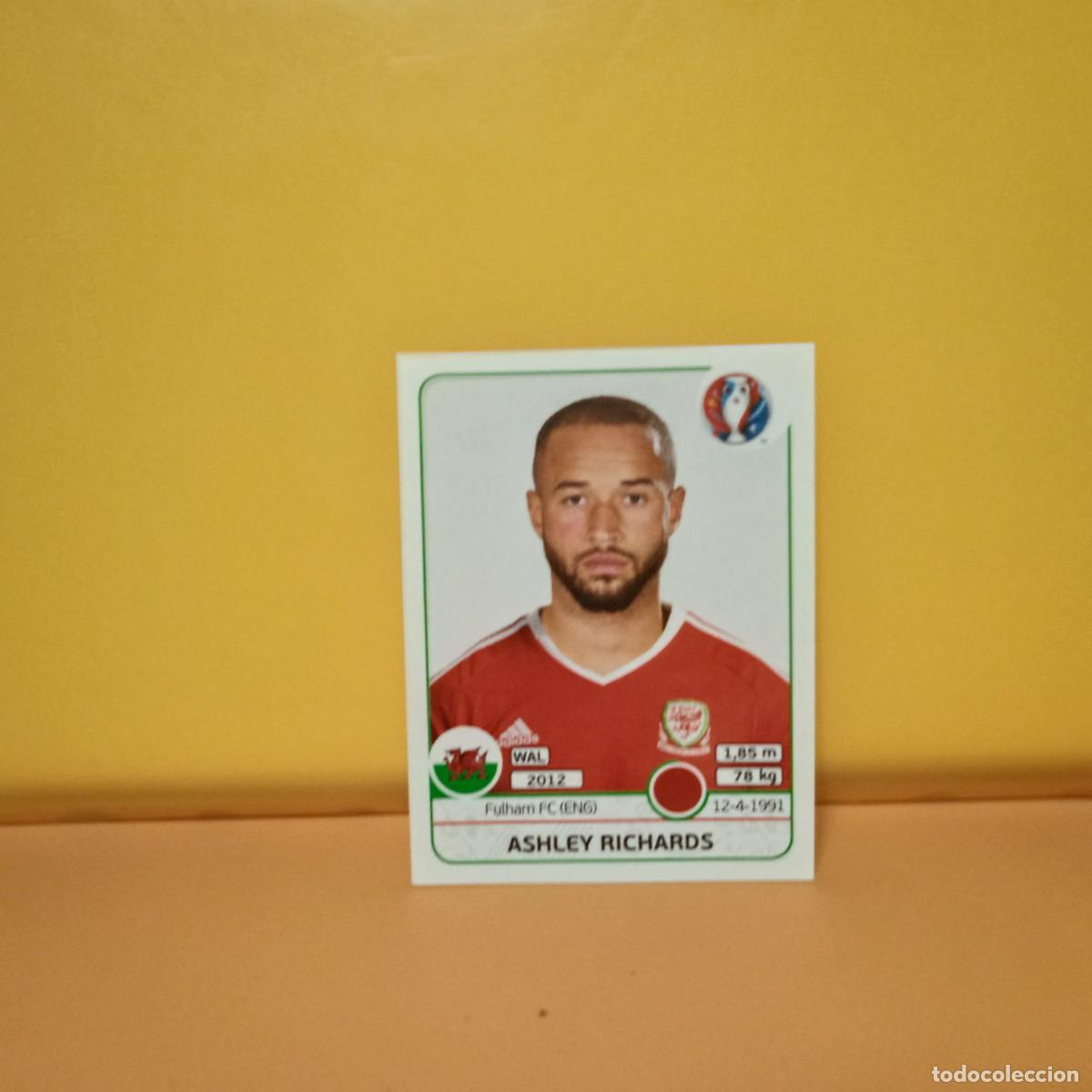 Cromos de f&uacute;tbol: PANINI EURO 2016 FRANCE; EUROCOPA FRANCIA: GALES ASHLEY RICHARDS 187