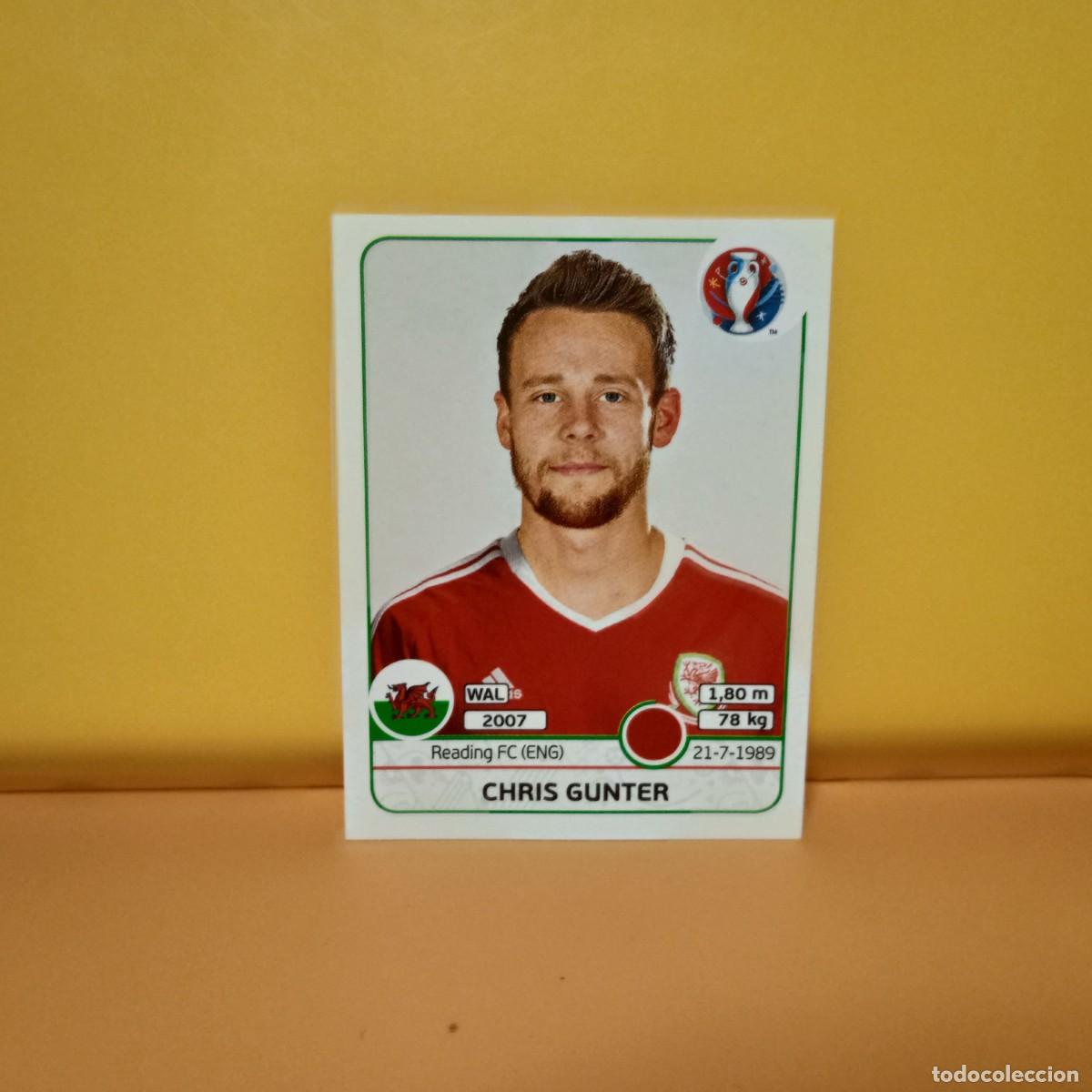 Cromos de f&uacute;tbol: PANINI EURO 2016 FRANCE; EUROCOPA FRANCIA: GALES GUNTER 185