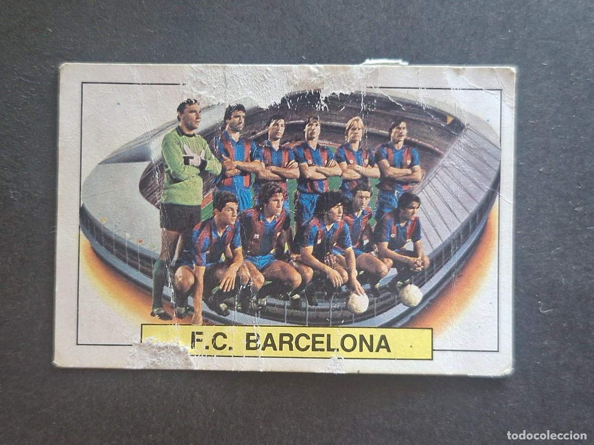 Cromos de f&uacute;tbol: L5 EQUIPO ALINEACION F. C. BARCELONA LIGA ESTE 1983 1984 83 84 DESPEGADO RECUPERADO