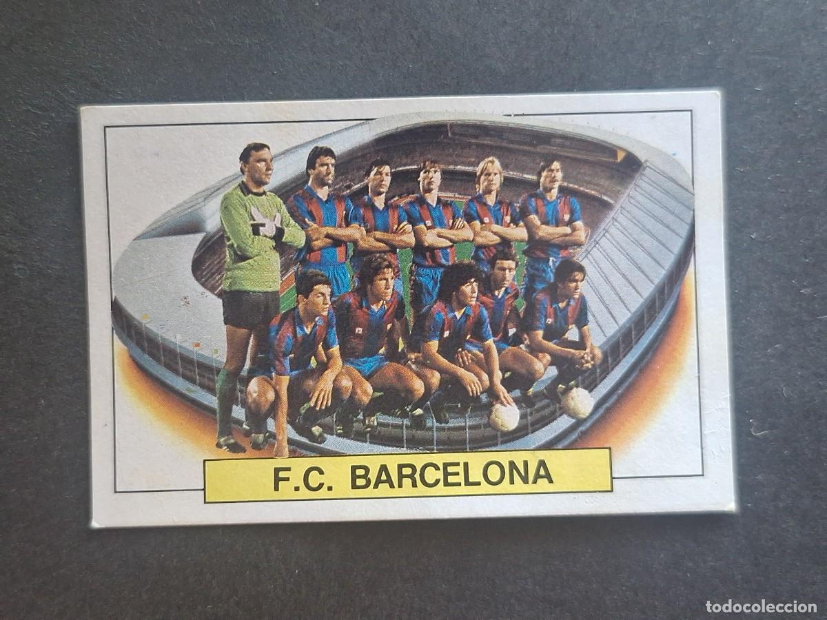 Cromos de f&uacute;tbol: L5 EQUIPO ALINEACION F. C. BARCELONA LIGA ESTE 1983 1984 83 84 DESPEGADO RECUPERADO