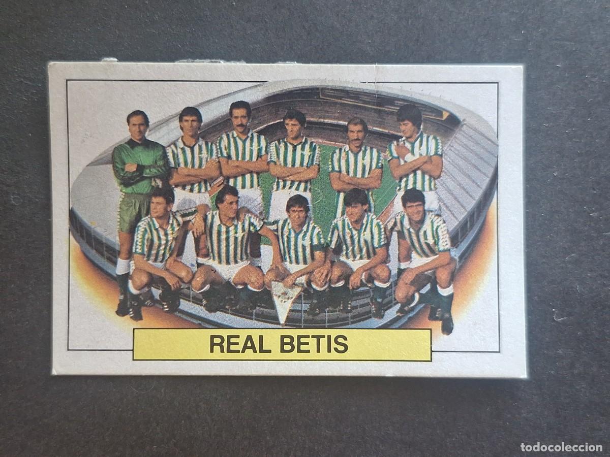 Cromos de f&uacute;tbol: L5 EQUIPO ALINEACION REAL BETIS BALOMPIE LIGA ESTE 1983 1984 83 84 DESPEGADO RECUPERADO
