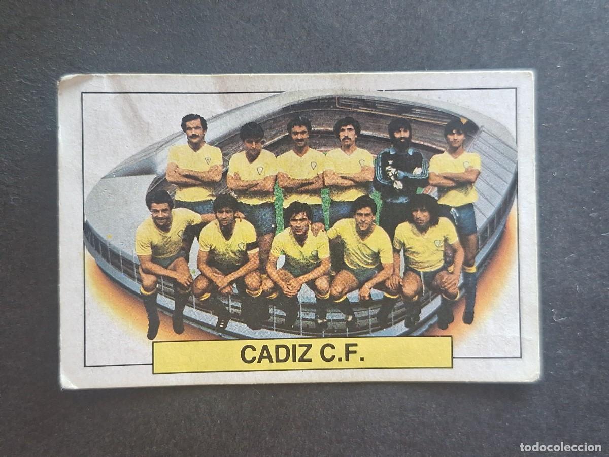 Cromos de f&uacute;tbol: L5 EQUIPO ALINEACION CADIZ C. F. LIGA ESTE 1983 1984 83 84 DESPEGADO RECUPERADO