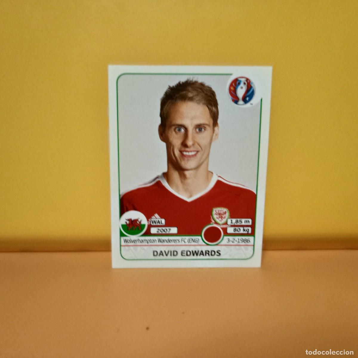 Cromos de f&uacute;tbol: PANINI EURO 2016 FRANCE; EUROCOPA FRANCIA: GALES EDWARDS 184