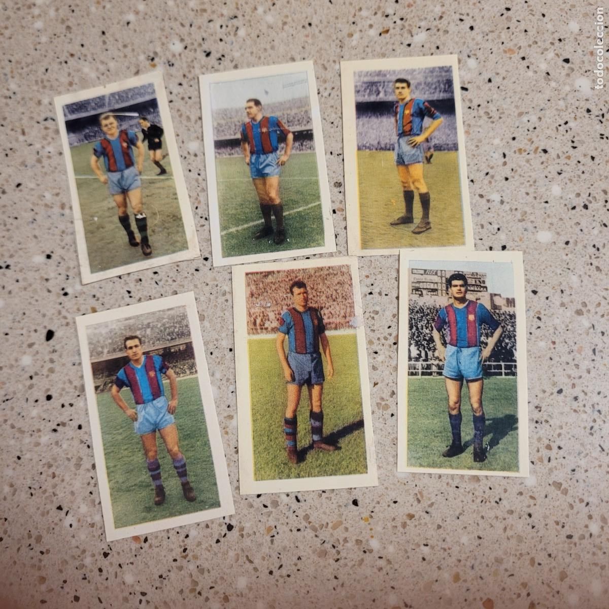 Cromos de f&uacute;tbol: BARCELONA LOTE 6 CROMOS RUIZ ROMERO 1960. LEER COMENTARIOS