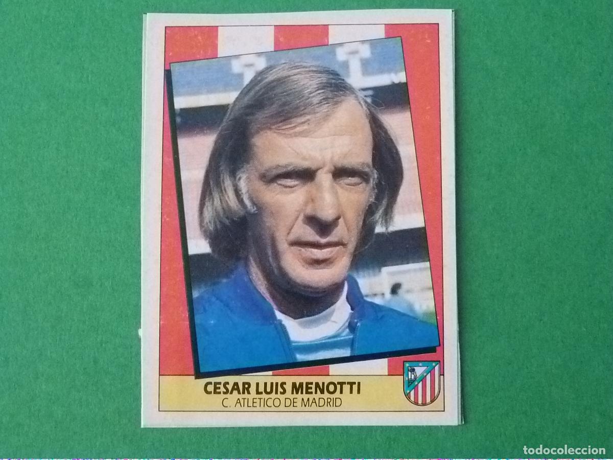 Cromos de f&uacute;tbol: CROMO FUTBOL MENOTTI ATLETICO DE MADRID RECORTADO LIGA ESTE 1987-1988/87-88