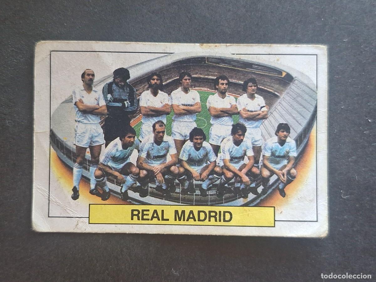 Cromos de f&uacute;tbol: L5 EQUIPO ALINEACION REAL MADRID LIGA ESTE 1983 1984 83 84 DESPEGADO RECUPERADO