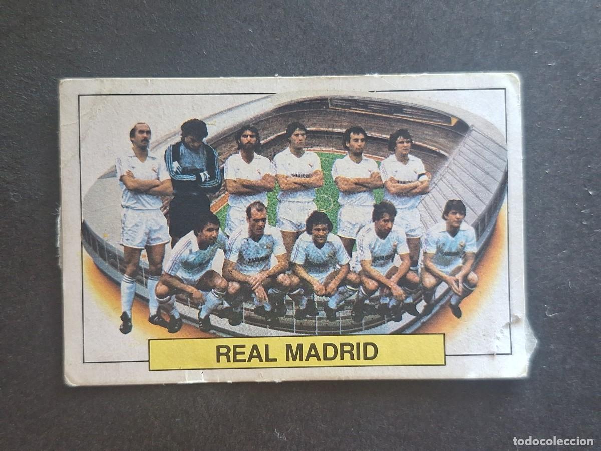 Cromos de f&uacute;tbol: L5 EQUIPO ALINEACION REAL MADRID LIGA ESTE 1983 1984 83 84 DESPEGADO RECUPERADO