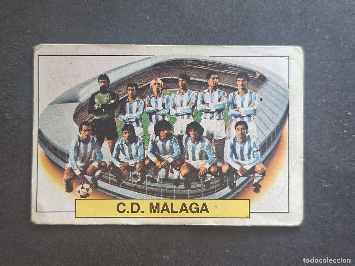Cromos de f&uacute;tbol: L5 EQUIPO ALINEACION C. D. MALAGA LIGA ESTE 1983 1984 83 84 DESPEGADO RECUPERADO