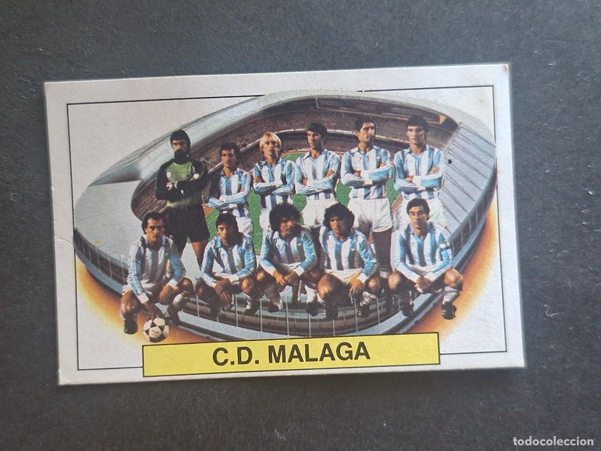 Cromos de f&uacute;tbol: L5 EQUIPO ALINEACION C. D. MALAGA LIGA ESTE 1983 1984 83 84 DESPEGADO RECUPERADO