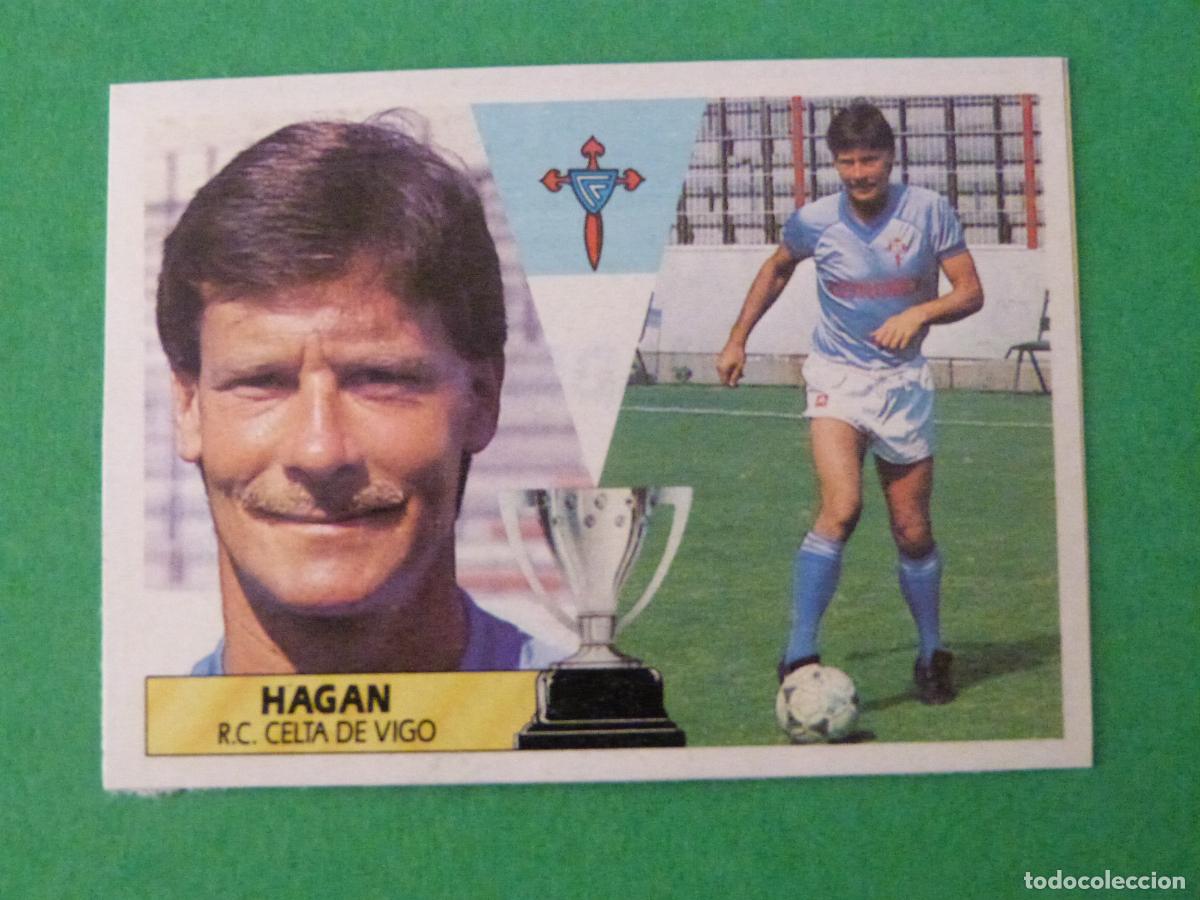Cromos de Futebol: CROMO FUTBOL HAGAN CELTA DE VIGO RECORTADO LIGA ESTE 1987-1988/87-88
