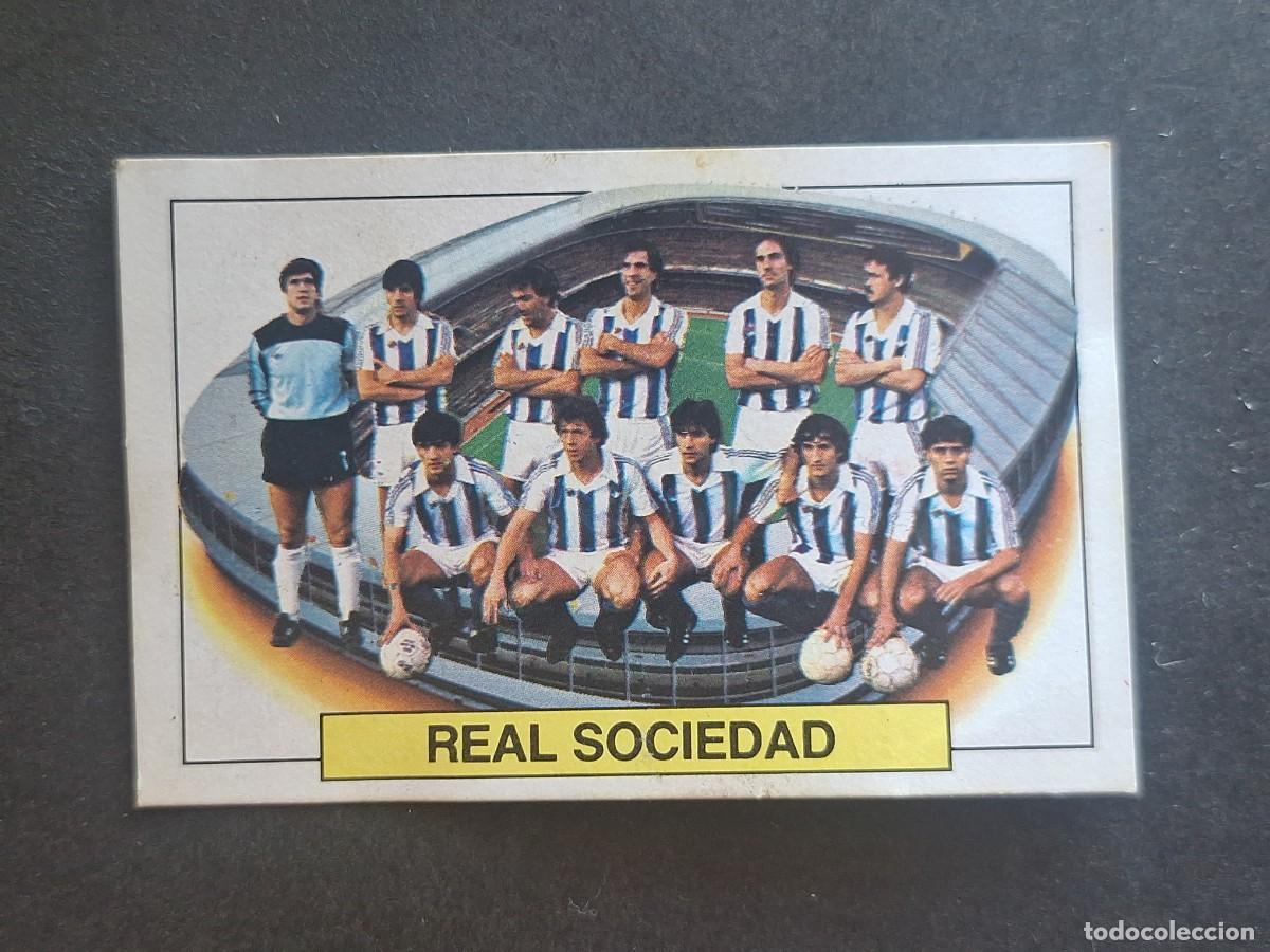 Cromos de Futebol: L5 EQUIPO ALINEACION REAL SOCIEDAD LIGA ESTE 1983 1984 83 84 DESPEGADO RECUPERADO