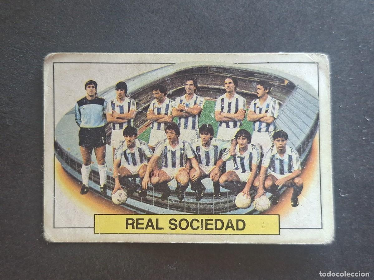 Cromos de Futebol: L5 EQUIPO ALINEACION REAL SOCIEDAD LIGA ESTE 1983 1984 83 84 DESPEGADO RECUPERADO