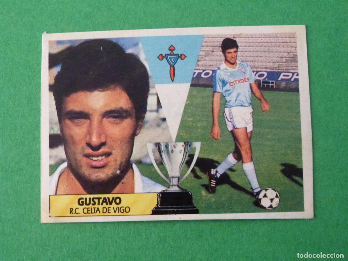 Cartes &agrave; collectionner de Football: CROMO FUTBOL GUSTAVO CELTA DE VIGO RECORTADO LIGA ESTE 1987-1988/87-88