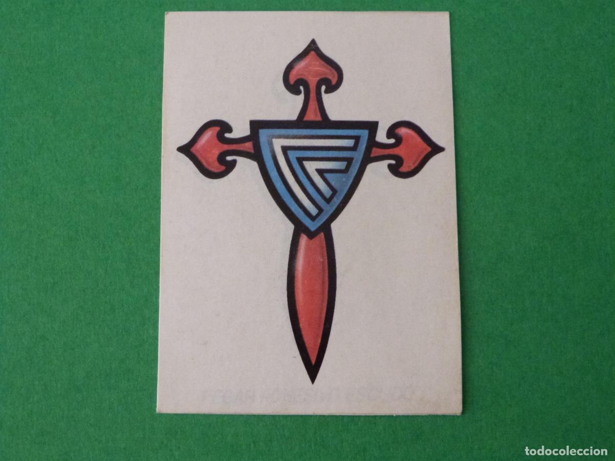 Cartes &agrave; collectionner de Football: CROMO FUTBOL ESCUDO CELTA DE VIGO RECORTADO LIGA ESTE 1987-1988/87-88