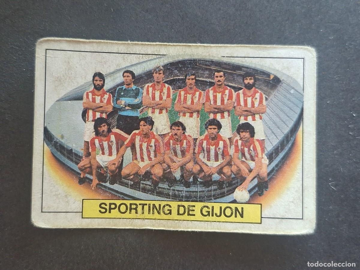 Cromos de f&uacute;tbol: L5 EQUIPO ALINEACION SPORTING DE GIJON LIGA ESTE 1983 1984 83 84 DESPEGADO RECUPERADO