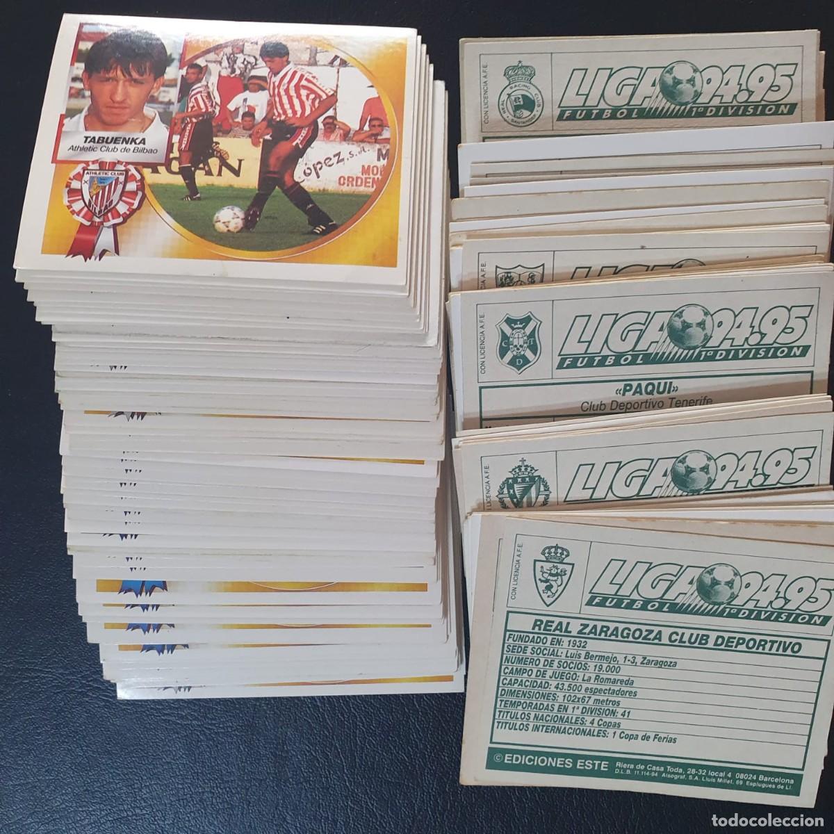 Fu&szlig;ball-Sticker: LOTE 107 CROMOS NUEVOS LIGA ESTE 1994 1995 LEER