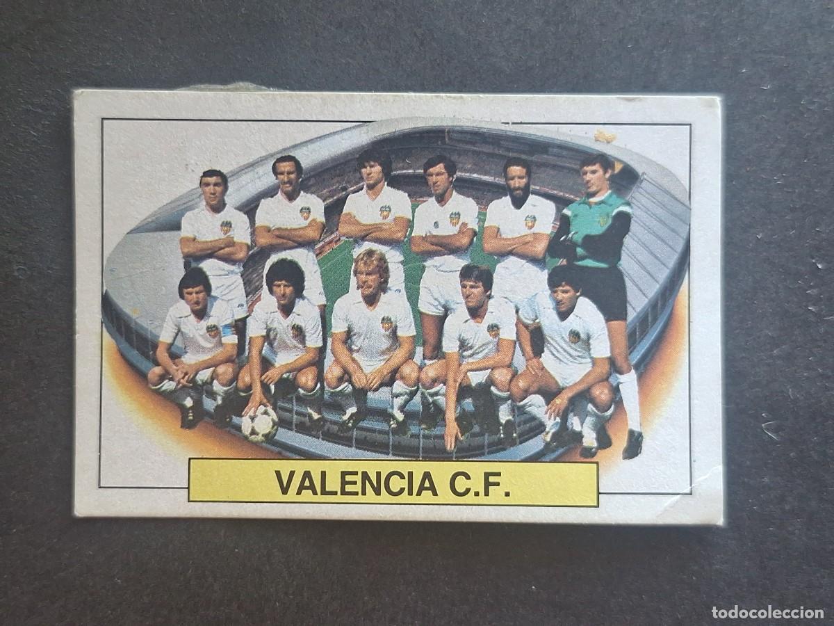 Cromos de f&uacute;tbol: L5 EQUIPO ALINEACION VALENCIA C. F. LIGA ESTE 1983 1984 83 84 DESPEGADO RECUPERADO