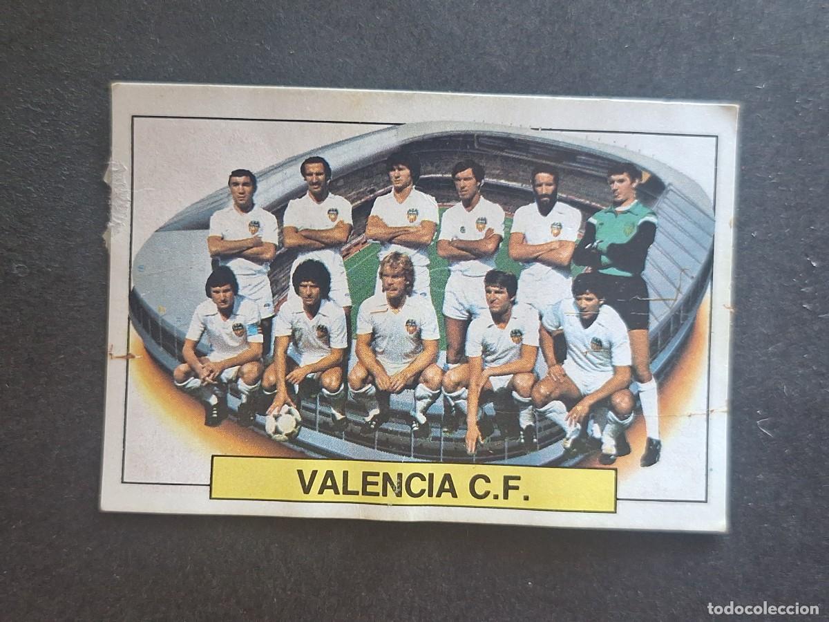 Cromos de f&uacute;tbol: L5 EQUIPO ALINEACION VALENCIA C. F. LIGA ESTE 1983 1984 83 84 DESPEGADO RECUPERADO