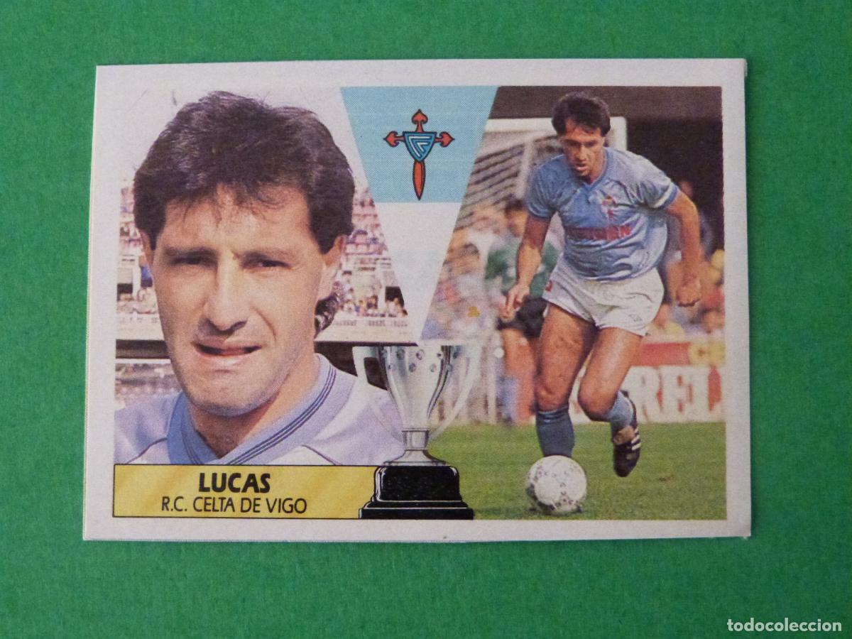 Cromos de f&uacute;tbol: CROMO FUTBOL LUCAS CELTA DE VIGO RECORTADO LIGA ESTE 1987-1988/87-88