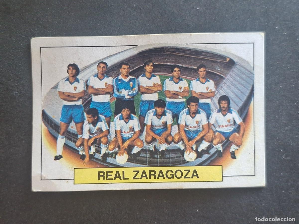 Cromos de f&uacute;tbol: L5 EQUIPO ALINEACION REAL ZARAGOZA LIGA ESTE 1983 1984 83 84 DESPEGADO RECUPERADO