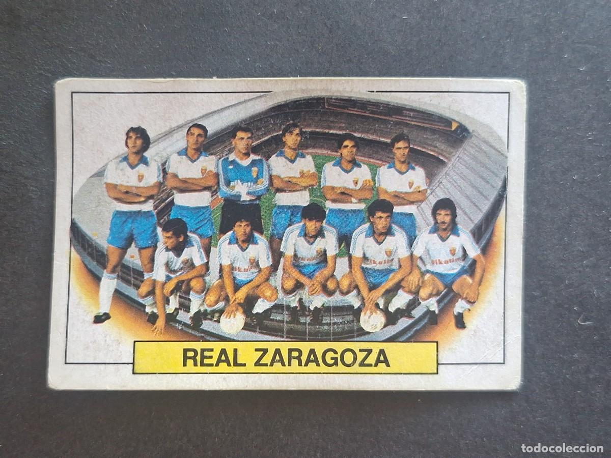 Cromos de f&uacute;tbol: L5 EQUIPO ALINEACION REAL ZARAGOZA LIGA ESTE 1983 1984 83 84 DESPEGADO RECUPERADO