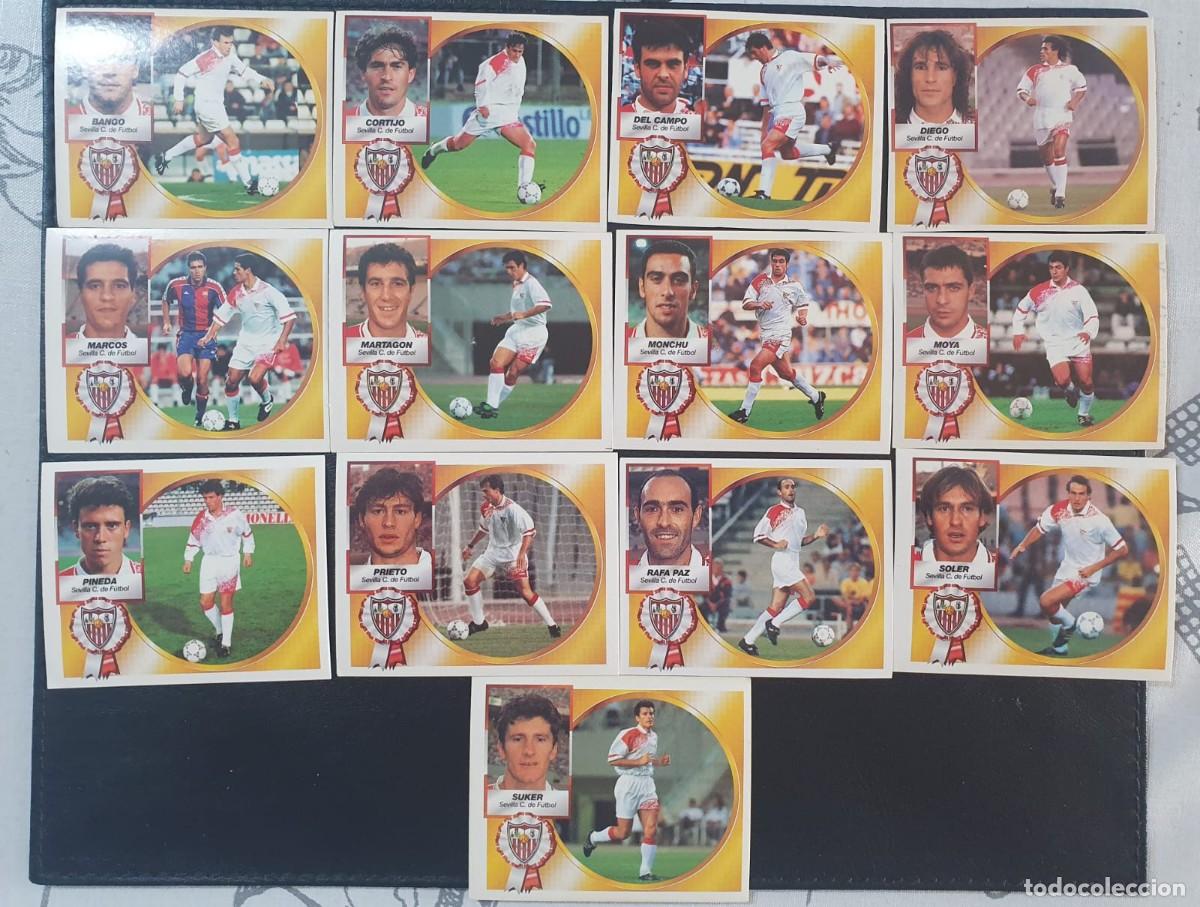 Cromos de f&uacute;tbol: LOTE 13 CROMOS SEVILLA LIGA ESTE 1994 1995 NUEVOS Y DISTINTOS