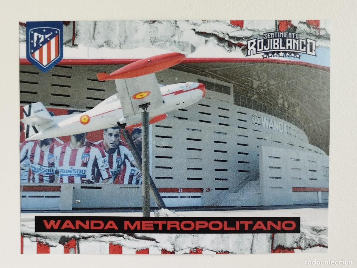 Cromos de f&uacute;tbol: CROMO ATLETICO DE MADRID - SENTIMIENTO ROJIBLANCO - ESTADIOS - WANDA METROPOLITANO