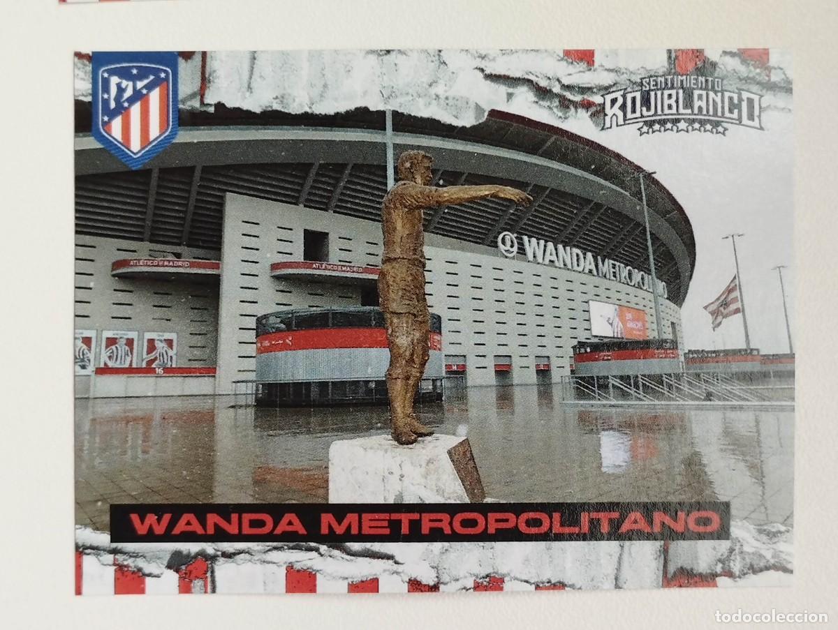 Cromos de f&uacute;tbol: CROMO ATLETICO DE MADRID - SENTIMIENTO ROJIBLANCO - ESTADIOS - WANDA METROPOLITANO