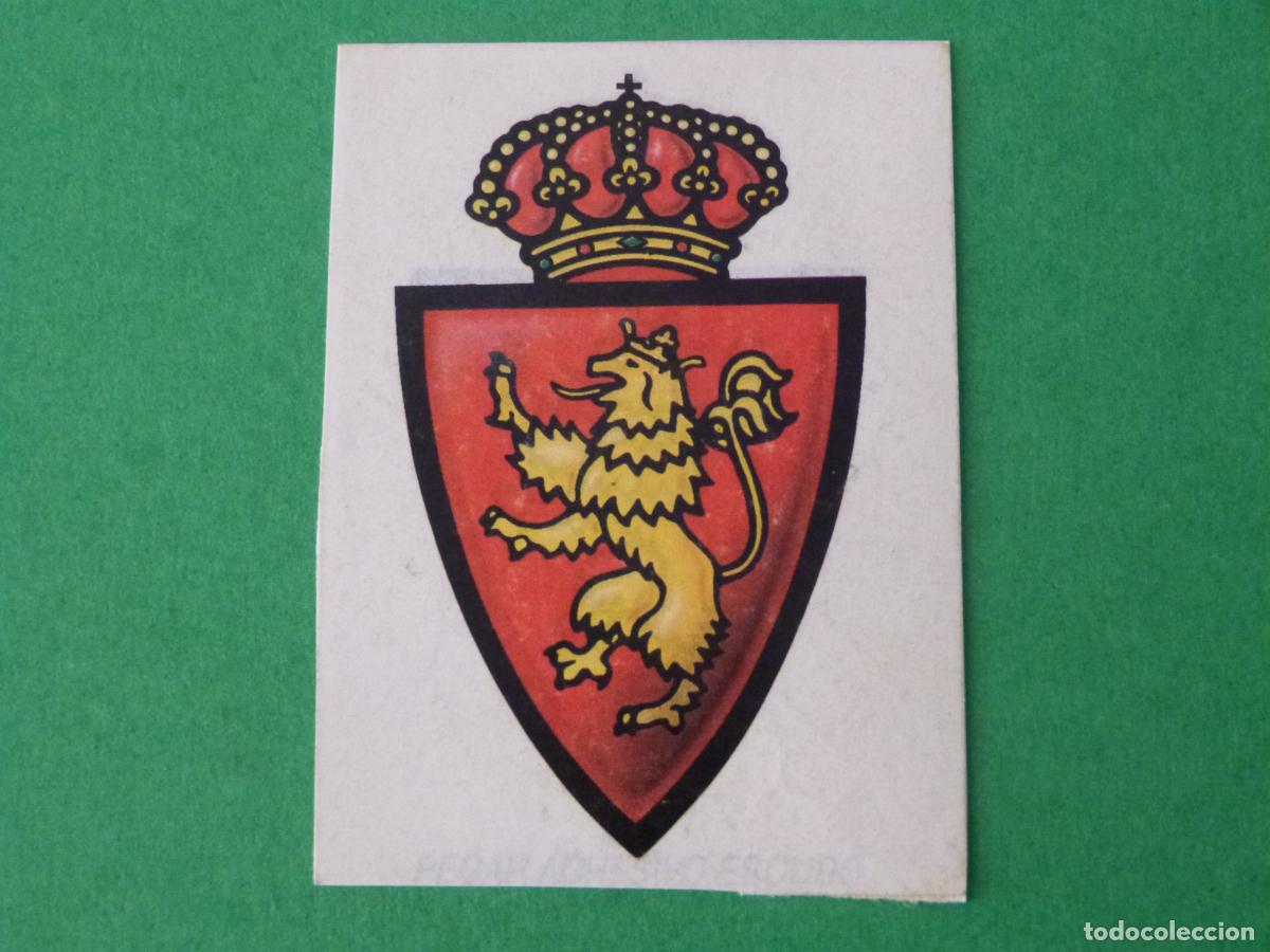 Fu&szlig;ball-Sticker: CROMO FUTBOL ESCUDO REAL ZARAGOZA RECORTADO LIGA ESTE 1987-1988/87-88