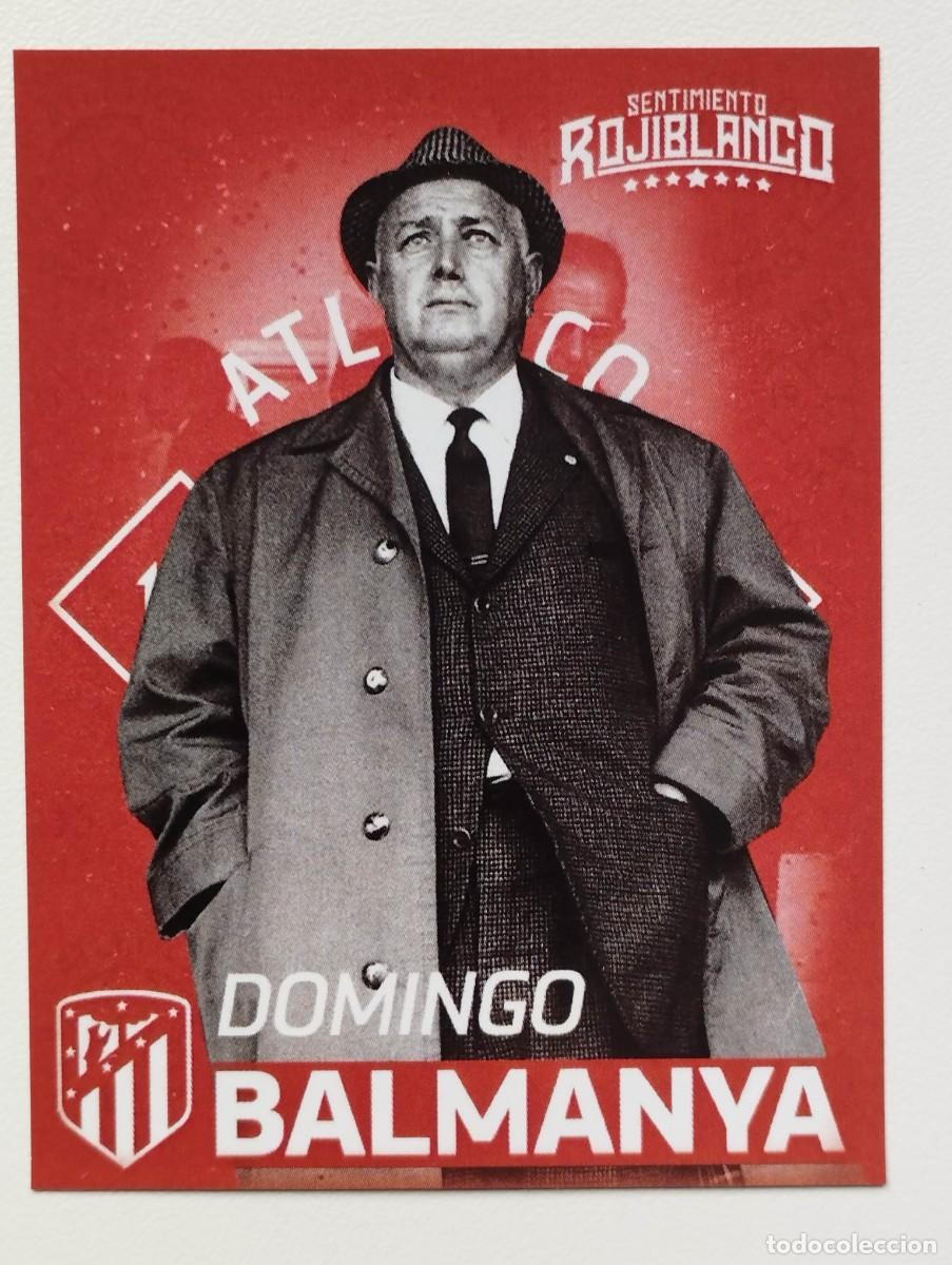 Cromos de f&uacute;tbol: CROMO ATLETICO DE MADRID - SENTIMIENTO ROJIBLANCO - ENTRENADORES - DOMINGO BALMANYA