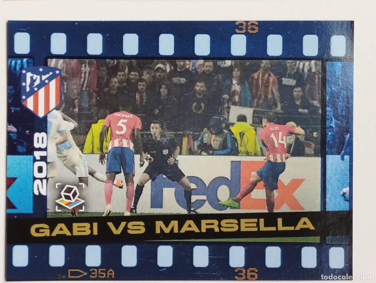 Fu&szlig;ball-Sticker: CROMO ATLETICO DE MADRID - SENTIMIENTO ROJIBLANCO - GOLES - GABI VS MARSELLA 2018