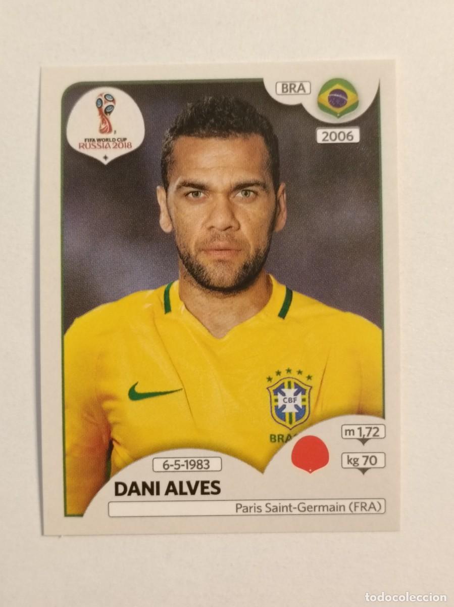 Cromos de f&uacute;tbol: #343 DANI ALVES (BRASIL) MUNDIA RUSIA 2018 PANINI VERSION ROSA
